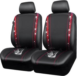 Sakerplus® Luxury Leather Bling Car Seat Covers