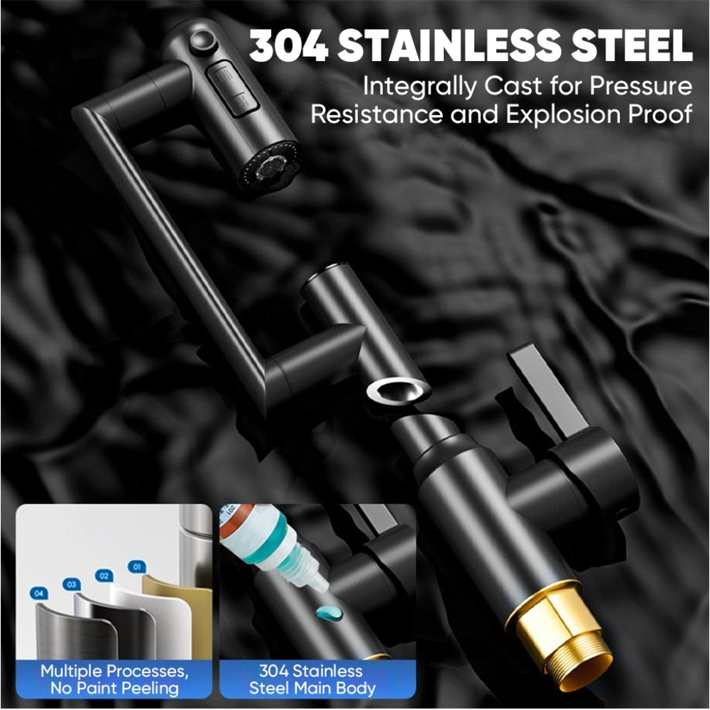 Sakerplus Bathroom Faucet With Temperature Display