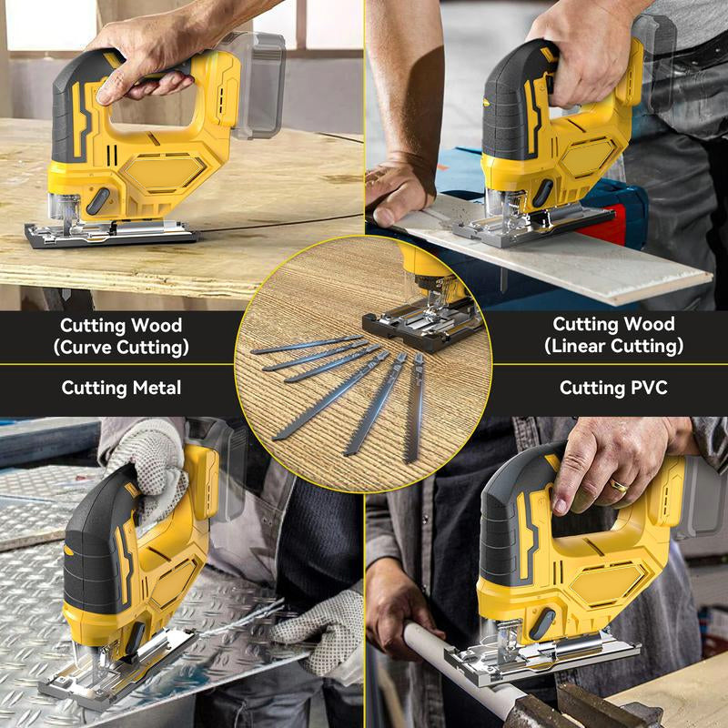 Sakerplus Cordless Brushless Jigsaw with LED