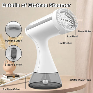 Sakerplus Handheld Travel Clothes Steamer