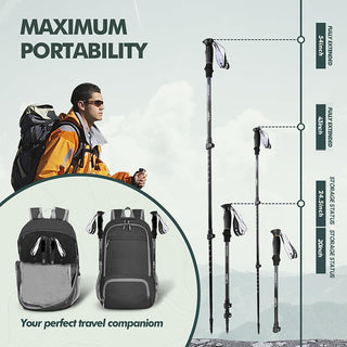 Sakerplus Ultralight Folding Aluminum Trekking Poles