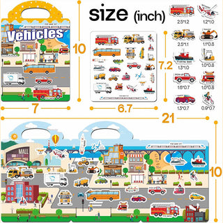 Sakerplus® Reusable Sticker Books For Toddlers