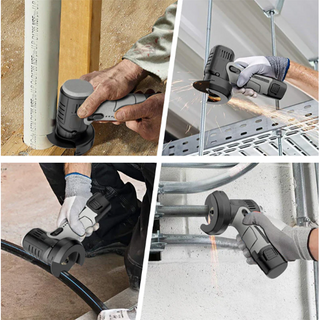 Sakerplus 12V Mini Angle Grinder with Cutting Disc