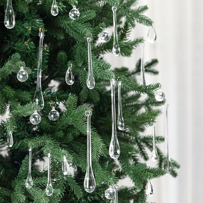 Sakerplus® Clear Acrylic Christmas Tree Ornaments