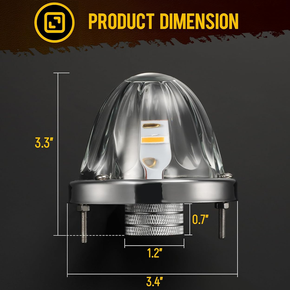 Sakerplus® Glass Watermelon Lights with Green LEDs