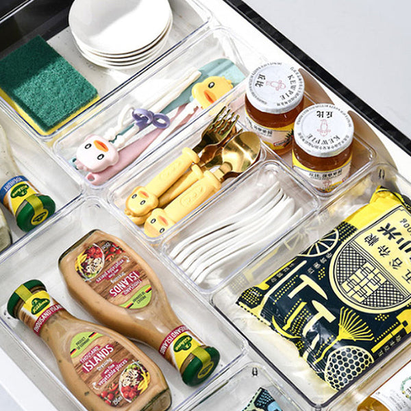 Sakerplus® Clear Drawer Organizer Trays For Storage