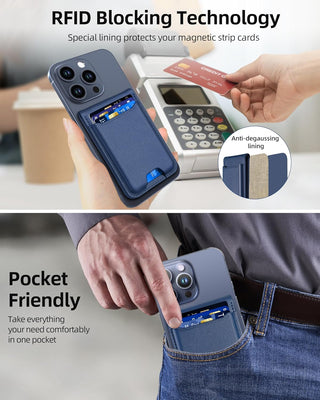 Sakerplus Magnetic Wallet With Adjustable Stand