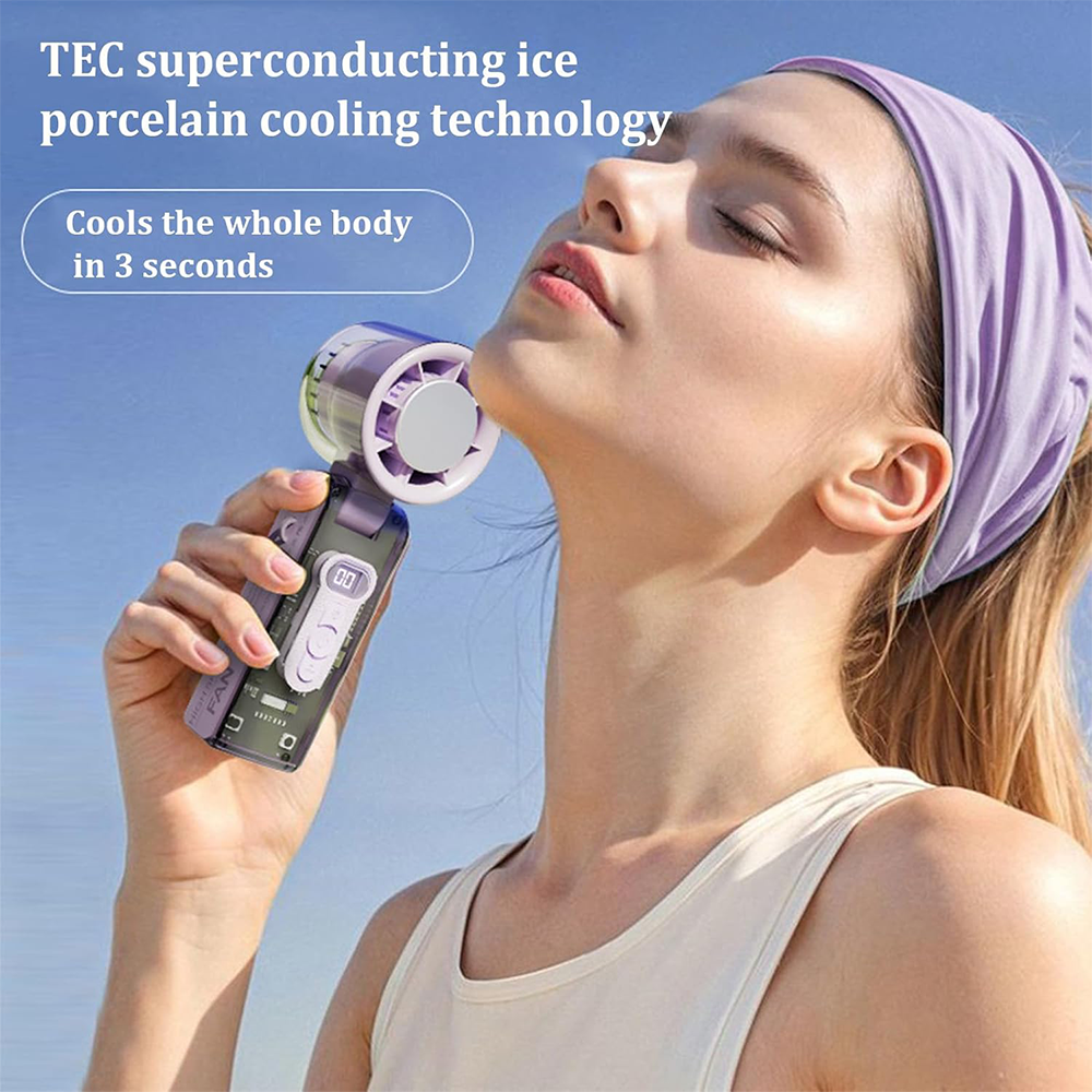 Sakerplus Turbo Handheld Foldable Mini Fan