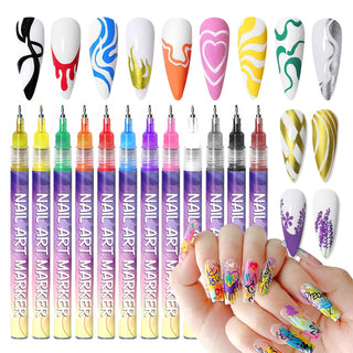 Sakerplus® Nail Art Pens Drawing Set