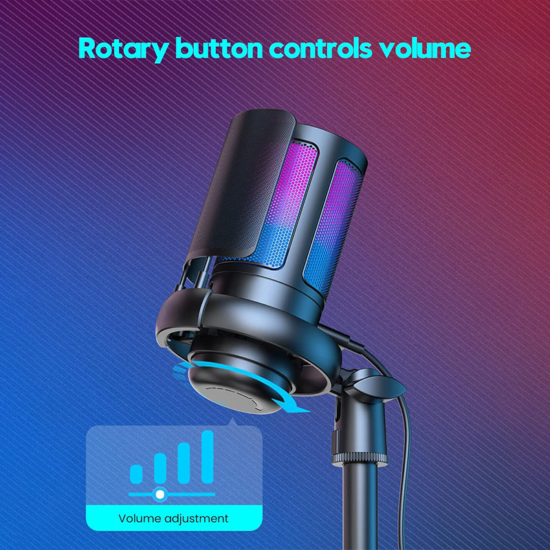 Sakerplus Gaming Microphone for Streaming Podcasts