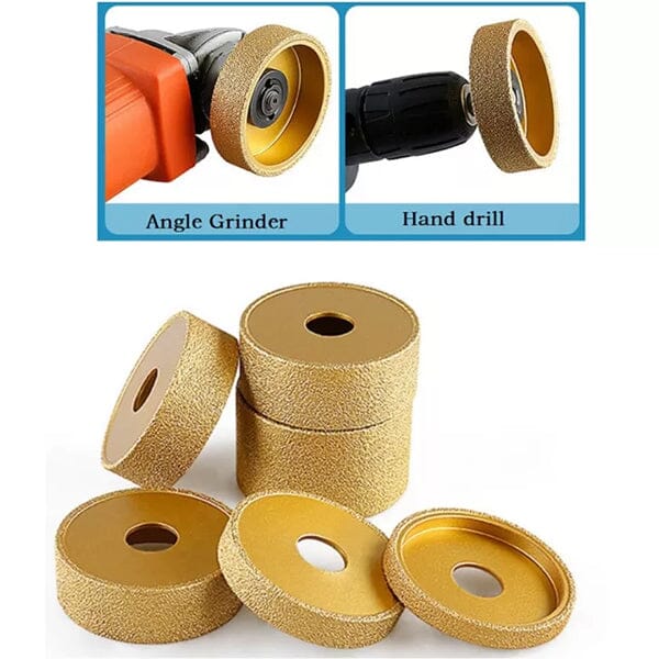SAKER® Vacuum Dry Grooved Diamond Grinding Wheel