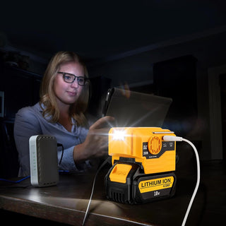 Sakerplus® 200W Power Inverter for Dewalt/Makita/Milwaukee/Ryobi 18-20V to 220V Adapter