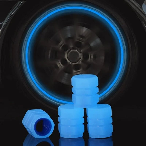 Sakerplus® Universal Fluorescent Tire Valve Caps (4 PCS/Set)