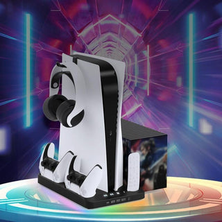 Sakerplus® Charging Base Cooling Bracket for Dual PS5 Controller