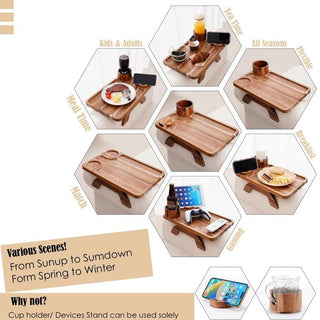 Sakerplus® 4-in-1 Couch Arm Table