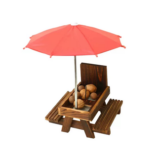 Sakerplus® Outdoor Wooden Squirrel Feeder