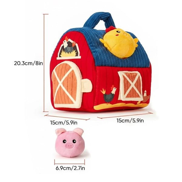 Sakerplus® Surprise Barn with Stuffed Farm Animals