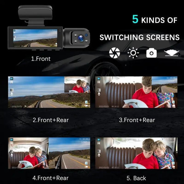 Sakerplus® Front & Rear Dashcam