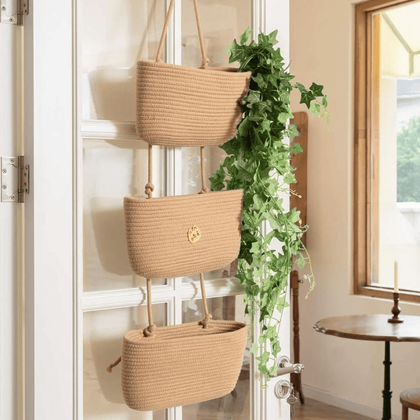 Sakerplus® Decorative 3-Tier Hanging Organizer Bag