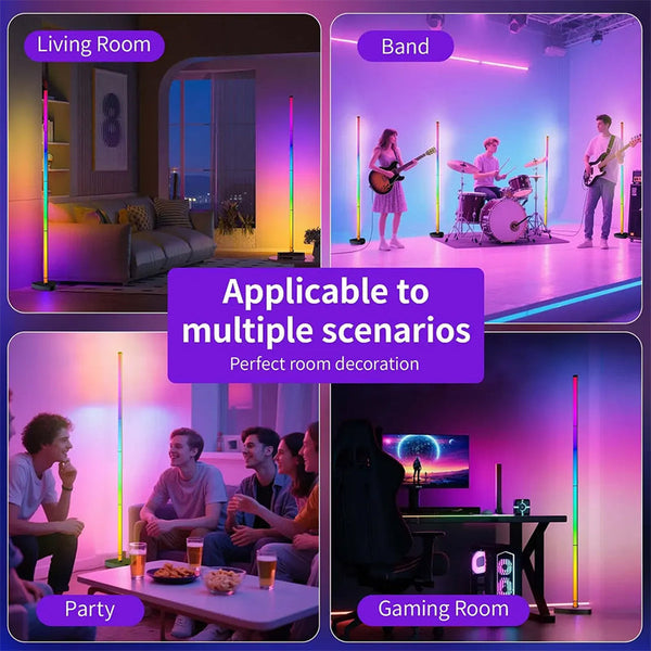 Sakerplus® RGB Music Sync Corner Floor Lamp