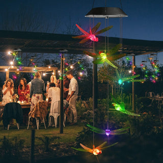 Solar-Powered Dragonfly Lights