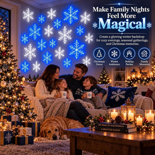Sakerplus® LED Snowflake Wall Decoration Light Set