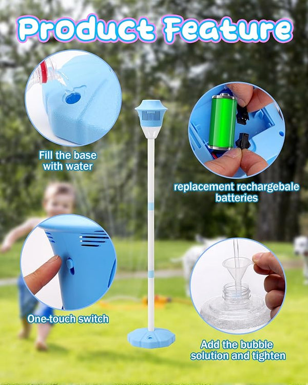 Sakerplus® Adjustable Standing Bubble Machine For Kids