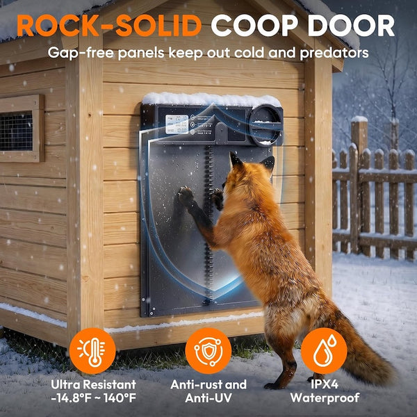 Sakerplus® Battery Powered Automatic Chicken Coop Door