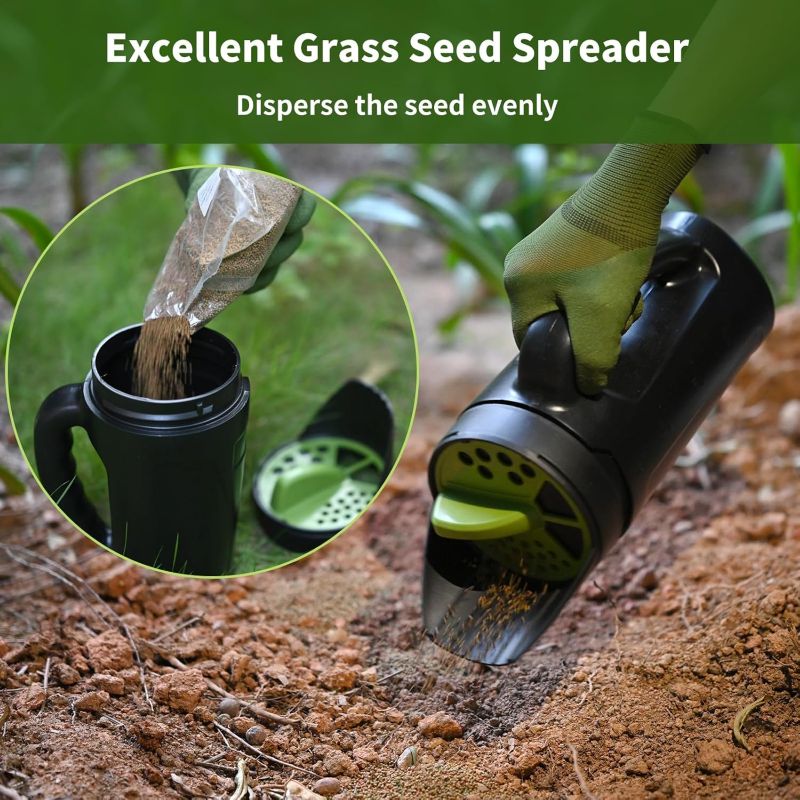 Sakerplus® Hand Held Seed And Salt Spreader