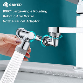 Sakerplus® 1080° Large-Angle Rotating Splash Filter Faucet