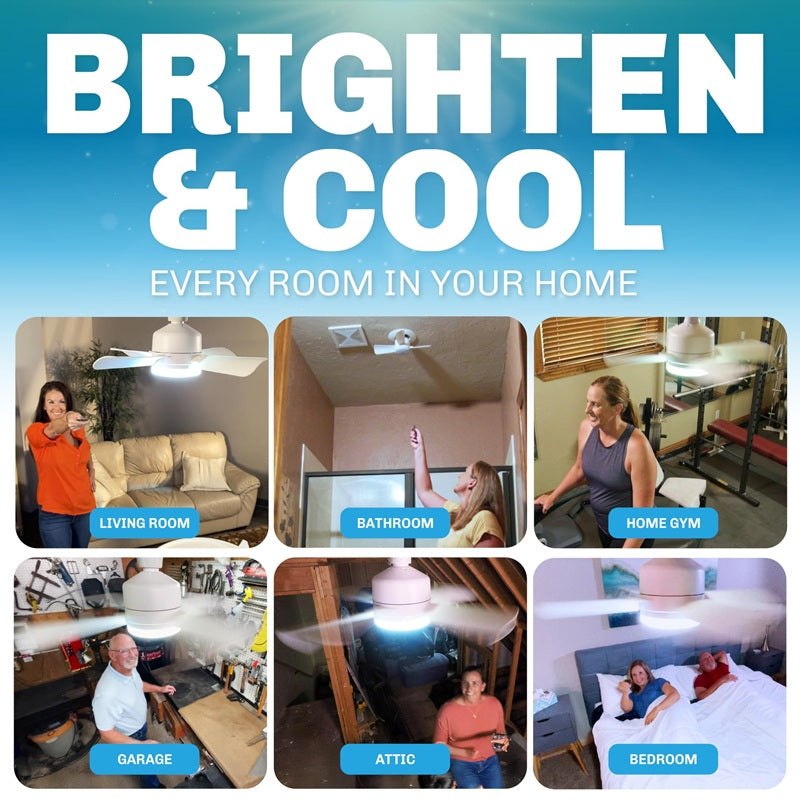 Sakerplus Ceiling Fan Light With Remote Control