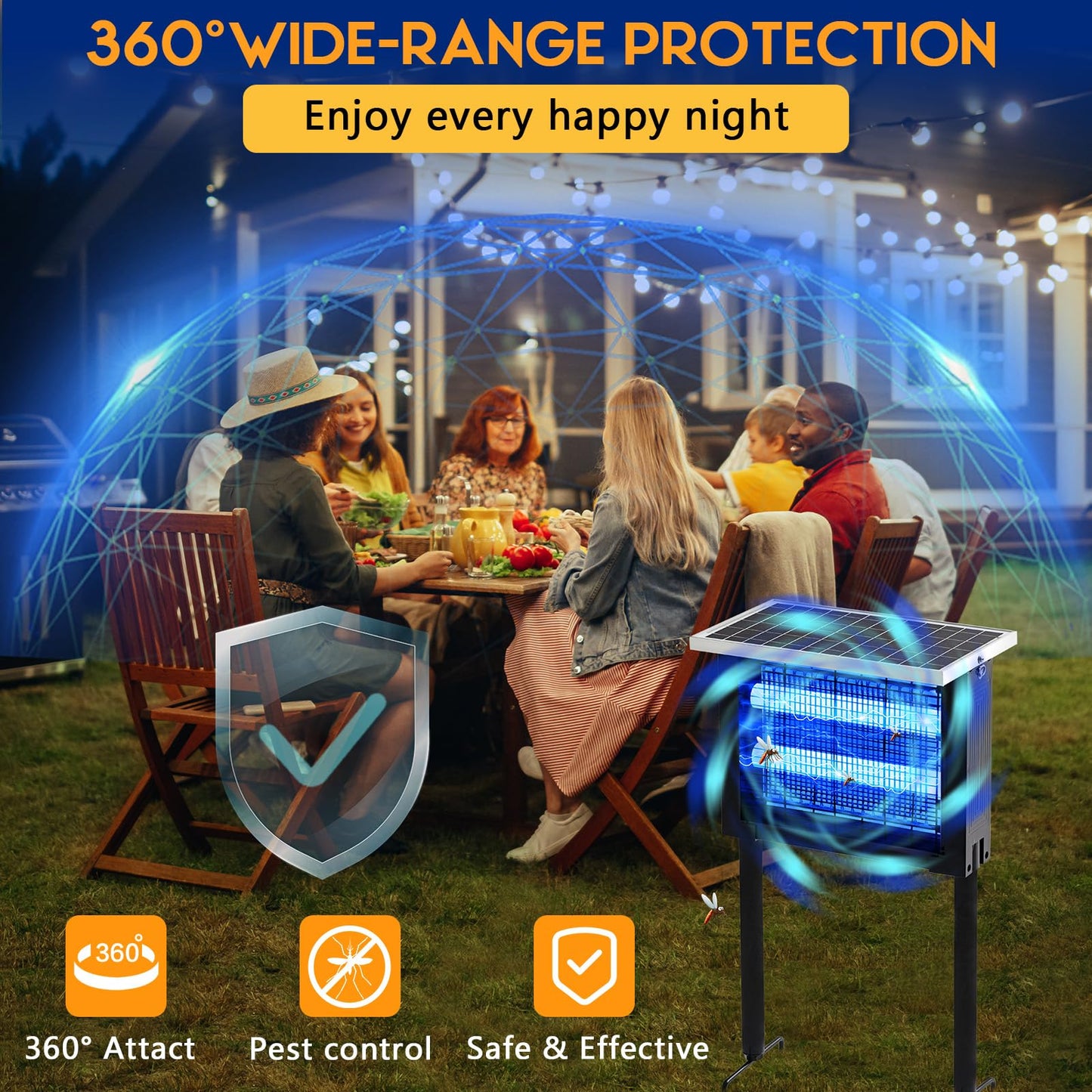 Sakerplus Solar Bug Zapper Outdoor