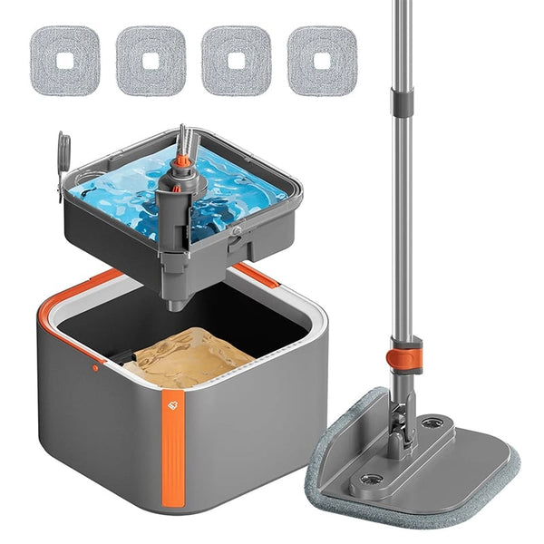 Sakerplus® Upgrade Spin Mop Bucket with Detachable Inner Bucket