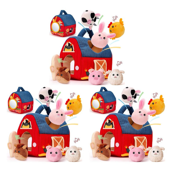 Sakerplus® Surprise Barn with Stuffed Farm Animals