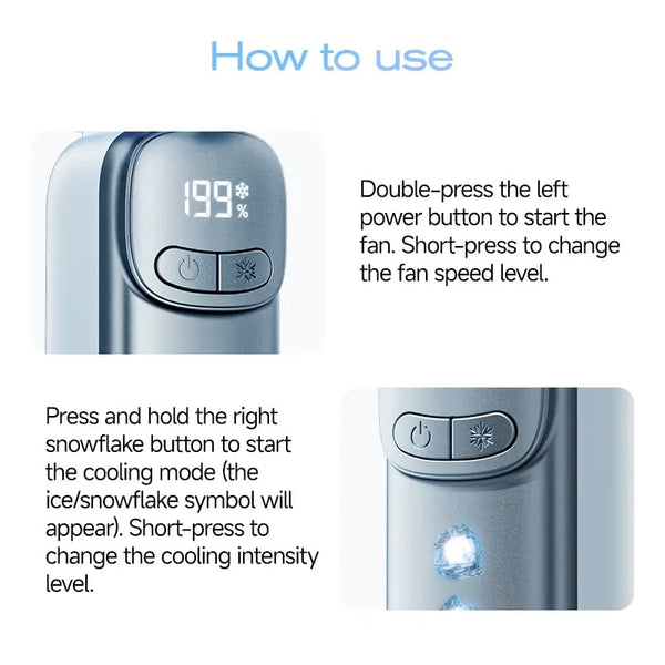 Sakerplus® Portable Pocket Ice Cooling Fan