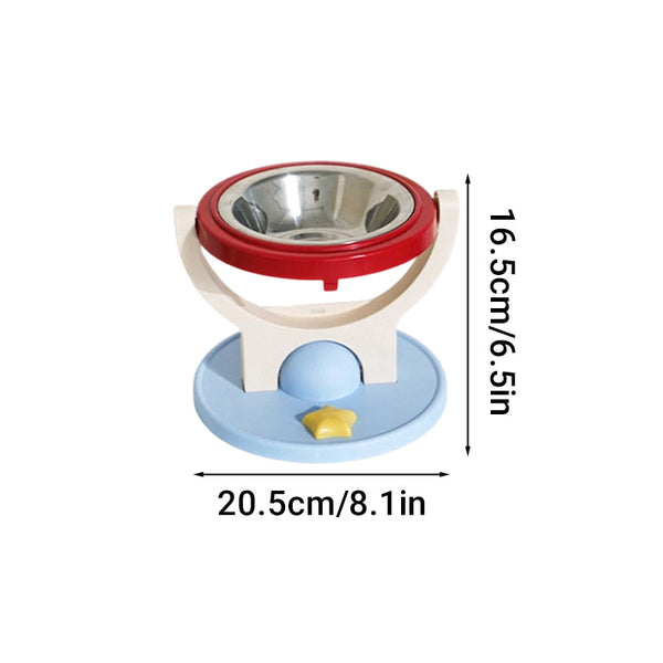 Sakerplus® Adjustable Wall Mounted Cat Bowl Set
