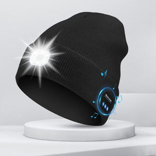 Sakerplus® Bluetooth Beanie with LED Light & Removable Speakers