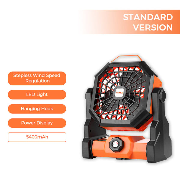 Sakerplus® Rechargeable Camping Fan