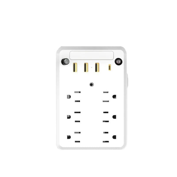 Sakerplus® Multi-plug outlet with night light