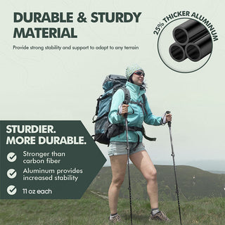 Sakerplus Ultralight Folding Aluminum Trekking Poles