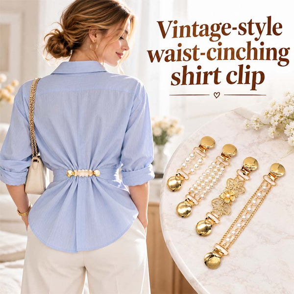 Sakerplus® Vintage Sweater Shawl Clips With Pearl Chain Clasps