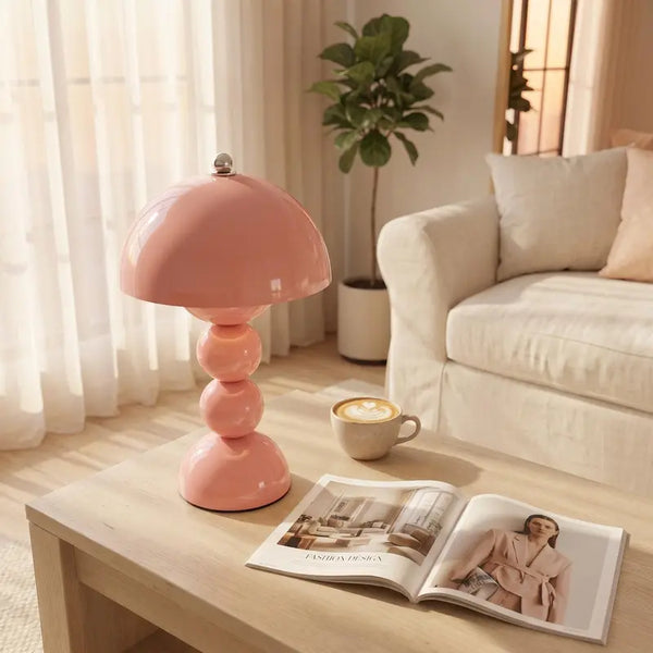 Sakerplus® Vintage Cream Triple-Globe Touch Table Lamp