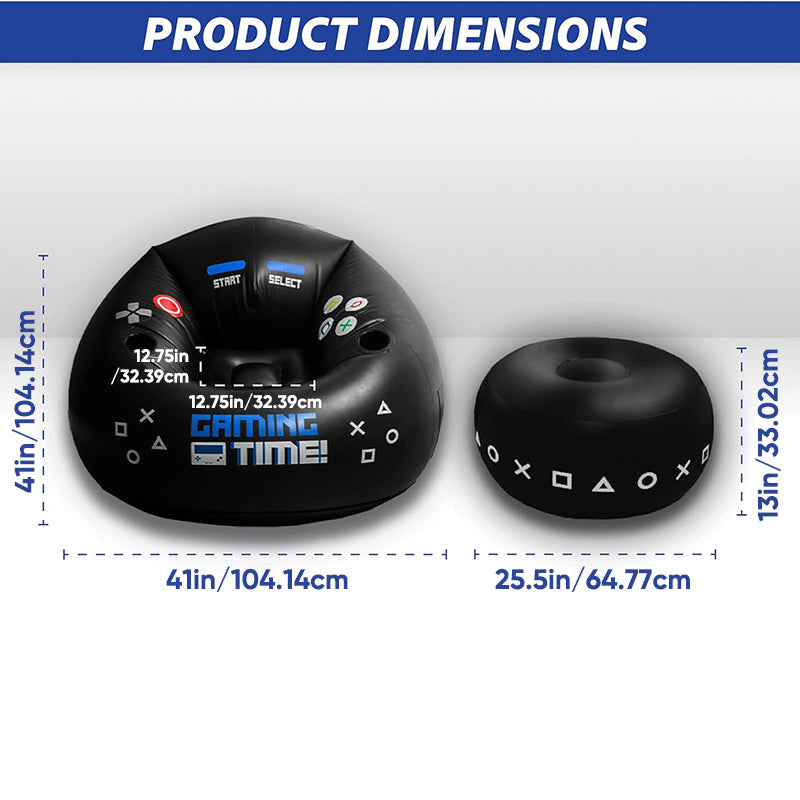 Sakerplus® Inflatable Gaming Bean Bag Chair