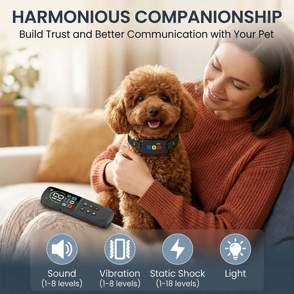 Sakerplus® 800m Remote Dog Training Collar With Display