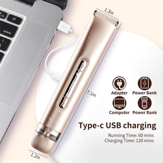 Sakerplus 2-in-1 Waterproof Bikini Trimmer