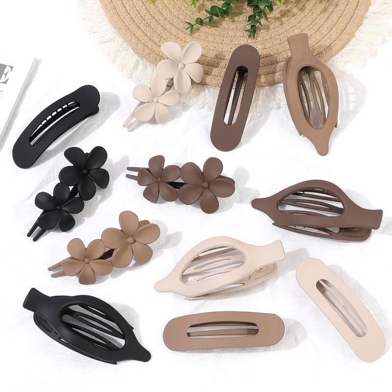 Sakerplus® 12 Pack Flat Hair Clips For Women