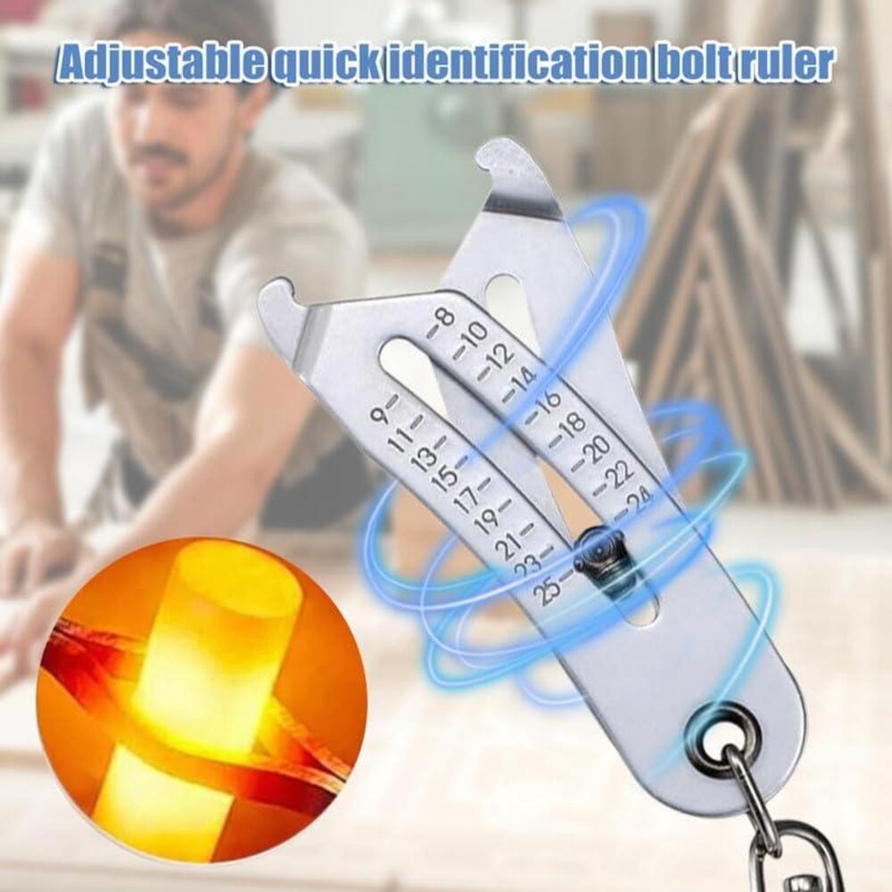 Sakerplus Thread Size Checker Keychain