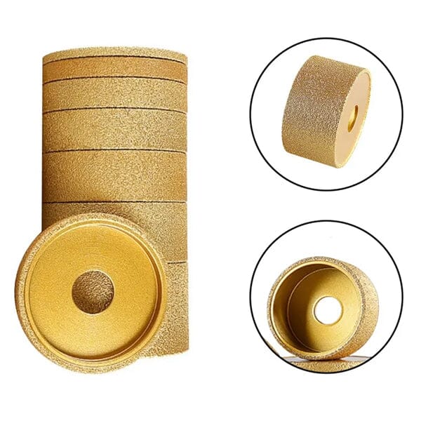 SAKER® Vacuum Dry Grooved Diamond Grinding Wheel