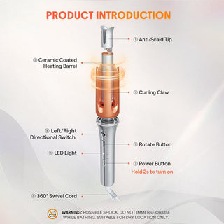 Sakerplus Automatic Rotating Hair Curling Iron