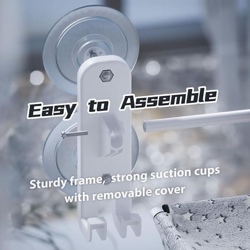 Sakerplus® Dark Foldable Pet Hammock for Window